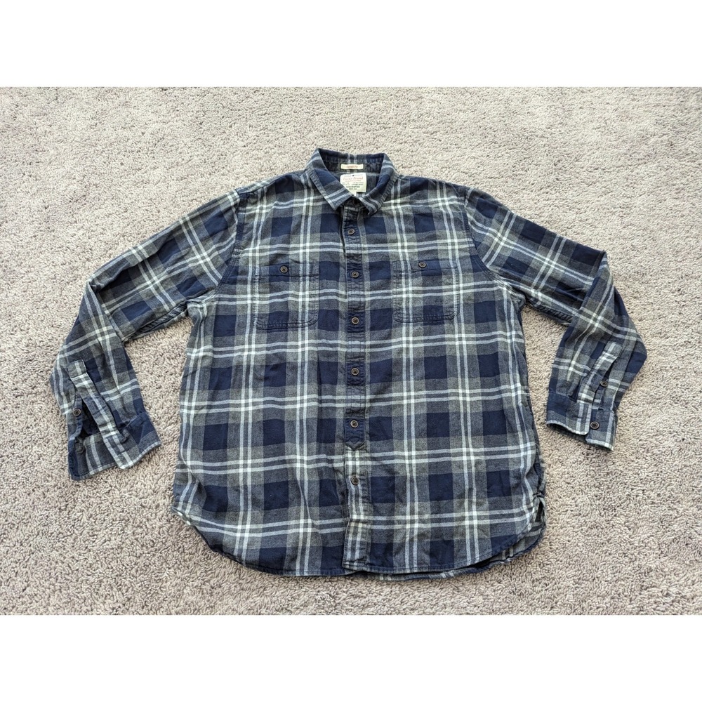 Lucky Brand Button Up Shirt Mens Extra Large Classic‎ Fit Plaid Flannel